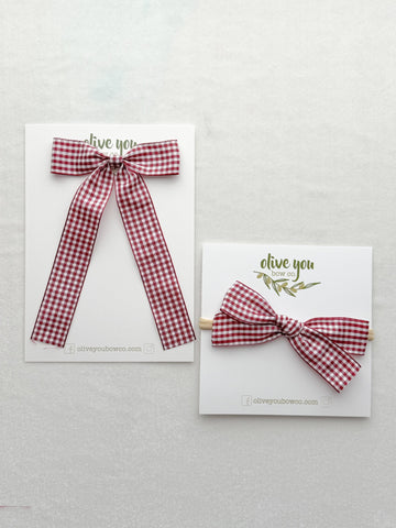 merlot plaid | fleur + mini mae | sleigh all day collection