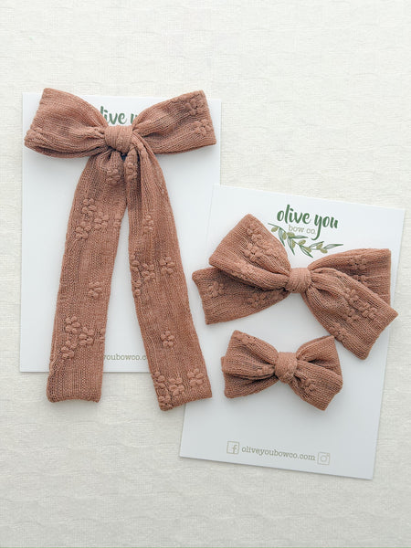 cinnamon embossed floral | all styles | autumn edit 🍂