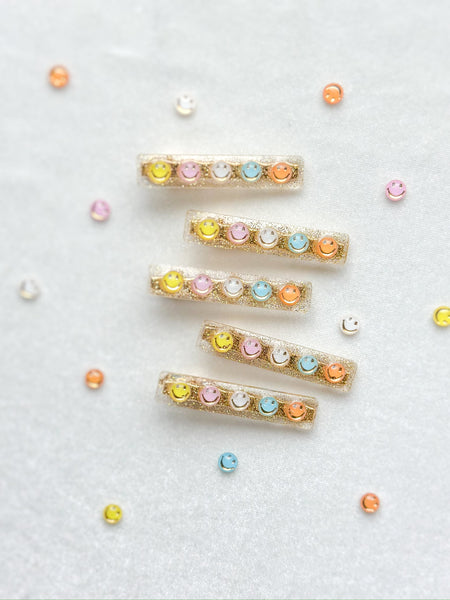 smiley resin clips | too cool for skool collection