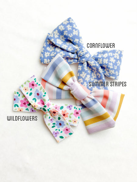 | mini bows | mini mae + mini rosie | stars + sunshine collection