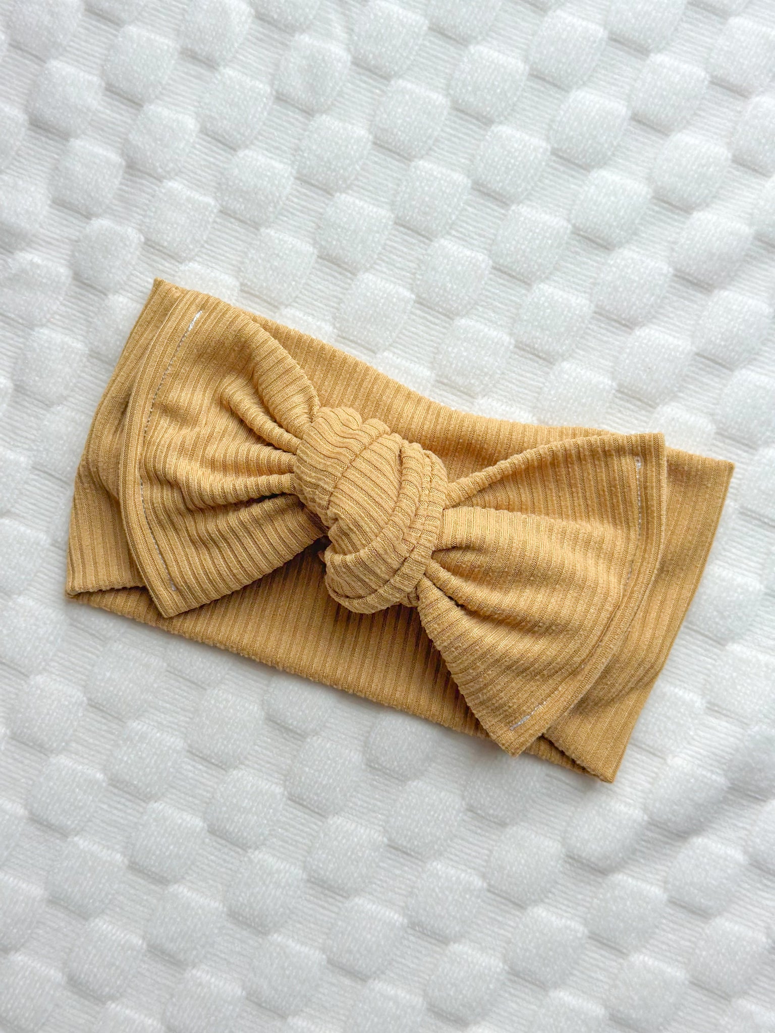 wheat ribbed | headwrap | newborn + toddler