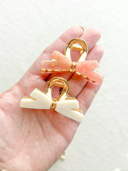 petite bow claw clip | autumn edit 🍂