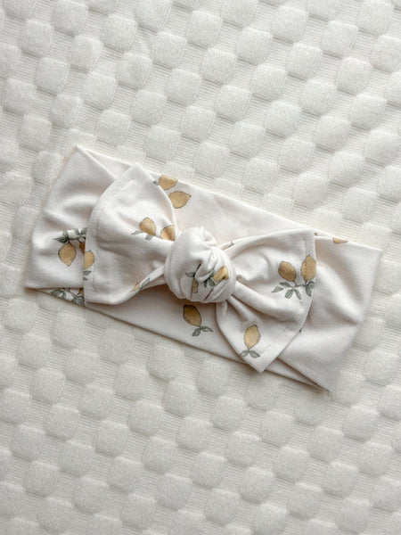 lemons | headwrap | newborn + toddler