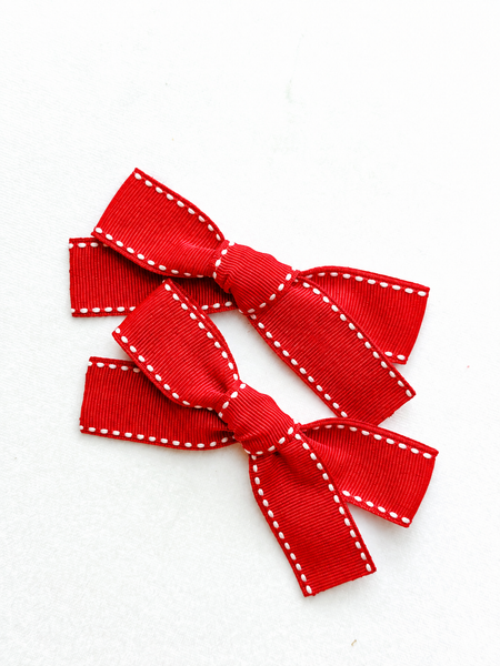mini ribbon rosie | RED