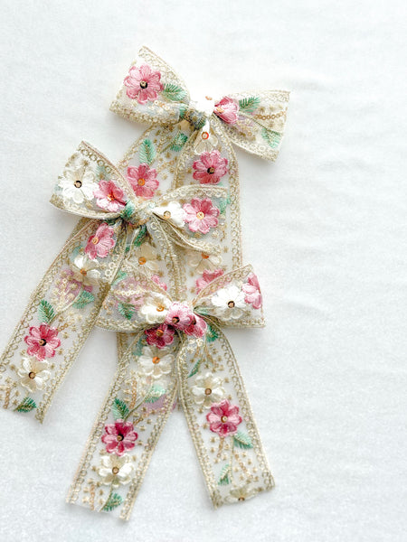 flower embroidered | fleur + rosie | bright + bloom 🌼 collection