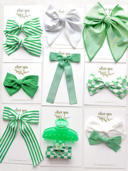 mini ribbon rosie | GREEN