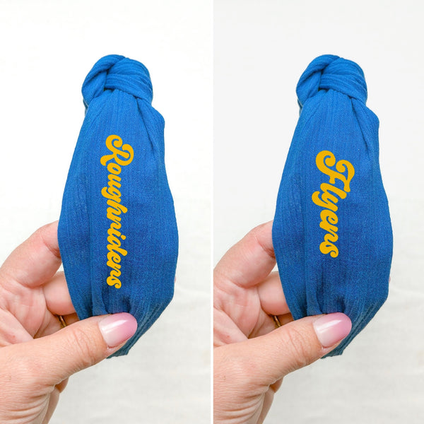 school spirit topknot headband | CUSTOMIZABLE | go team go collection