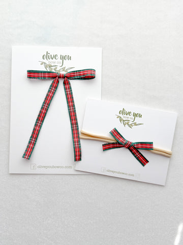 christmas plaid | fleur + itty bitty | sleigh all day collection
