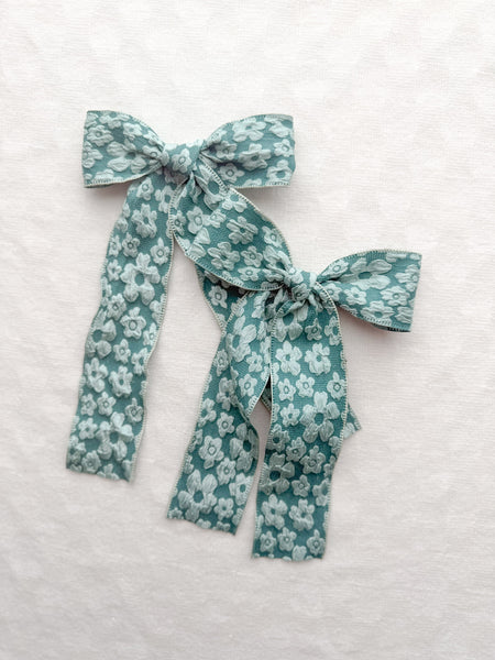 green floral embossed | rosie + fleur | shamrock n’ roll collection