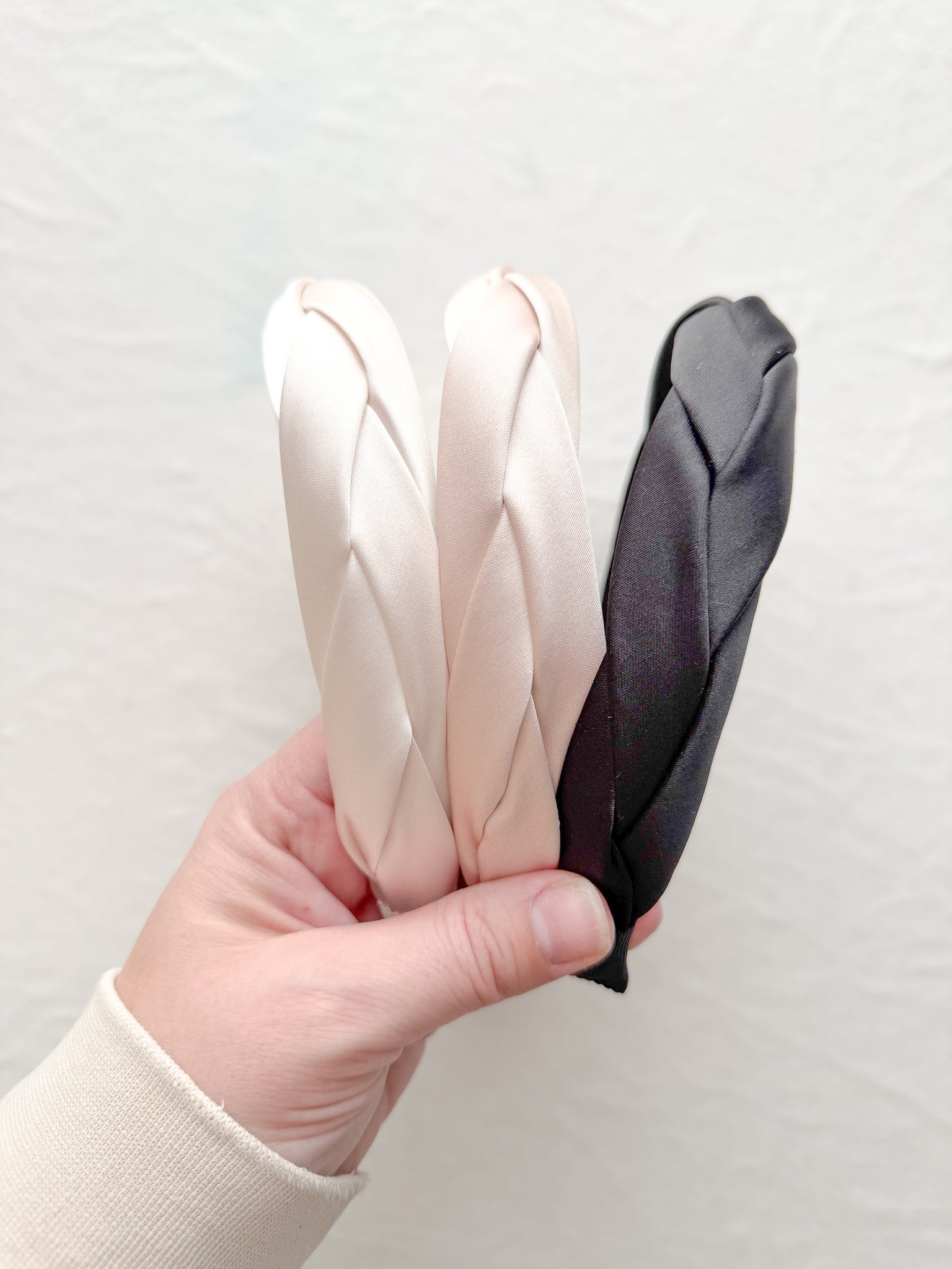 satin braided headbands | sleigh all day collection