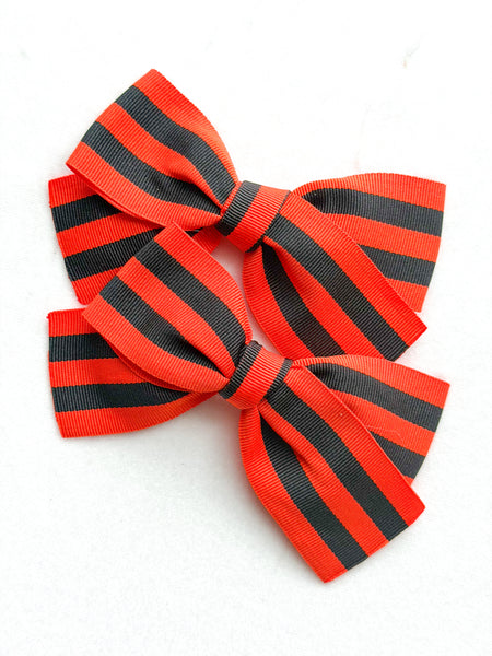 rosie bow | ORANGE + BLACK