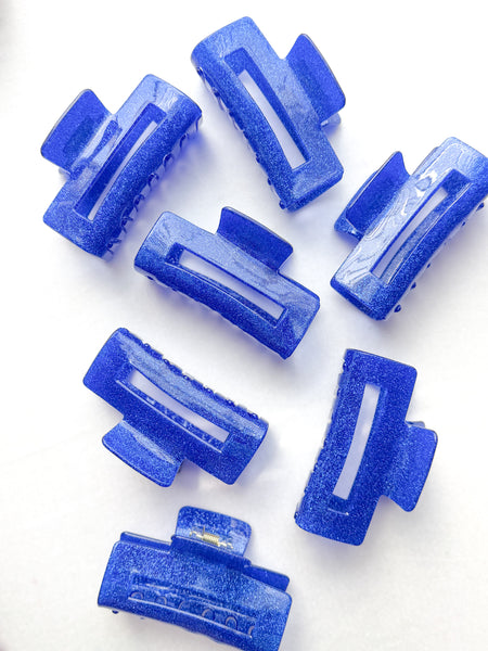 blue glitz claw clip | medium | USA 🇺🇸
