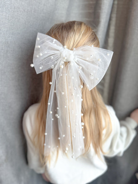 XL pearled bow |