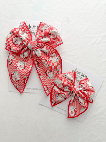 red vintage Santa | austie | sleigh all day collection