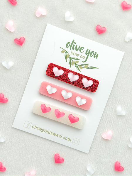 heart resin clip | that’s amore collection